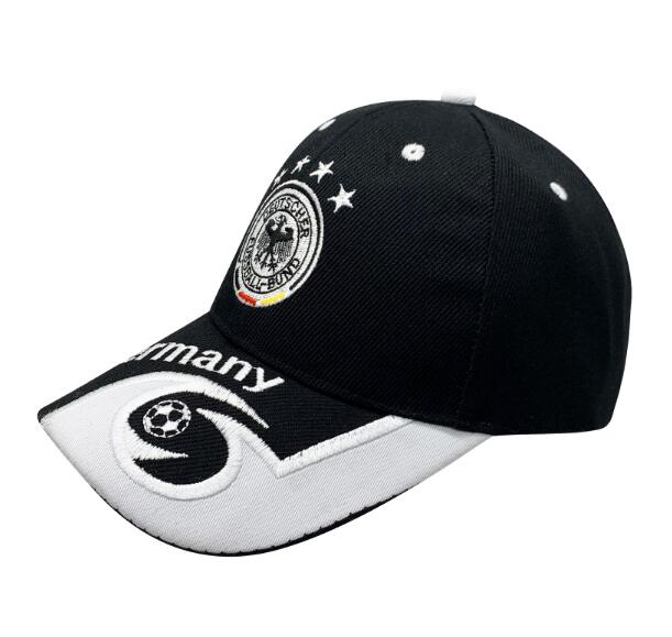 Germany National Black White Soccer Cap